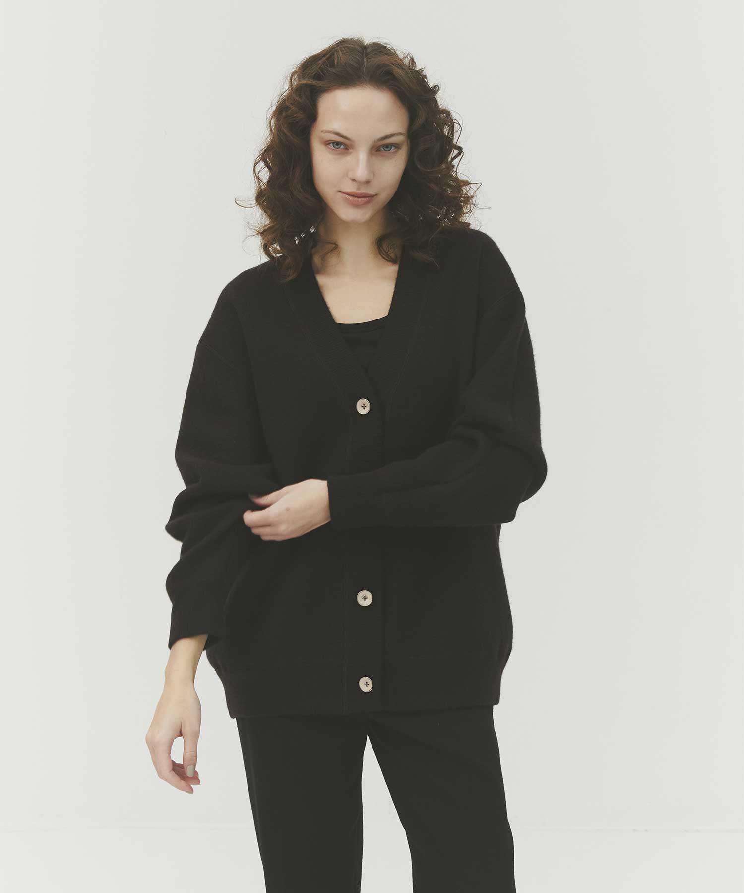 CASHMERE REVERSIBLE CARDIGAN