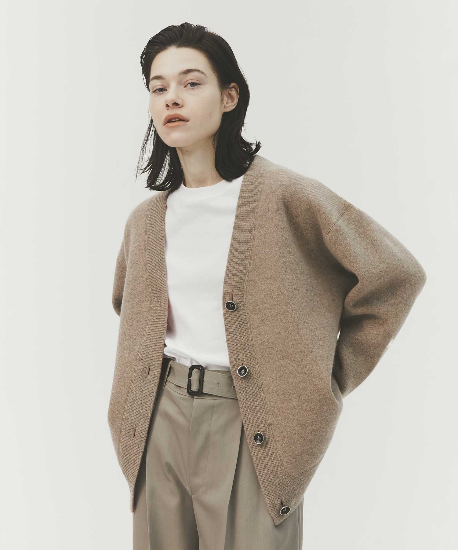 CASHMERE REVERSIBLE CARDIGAN