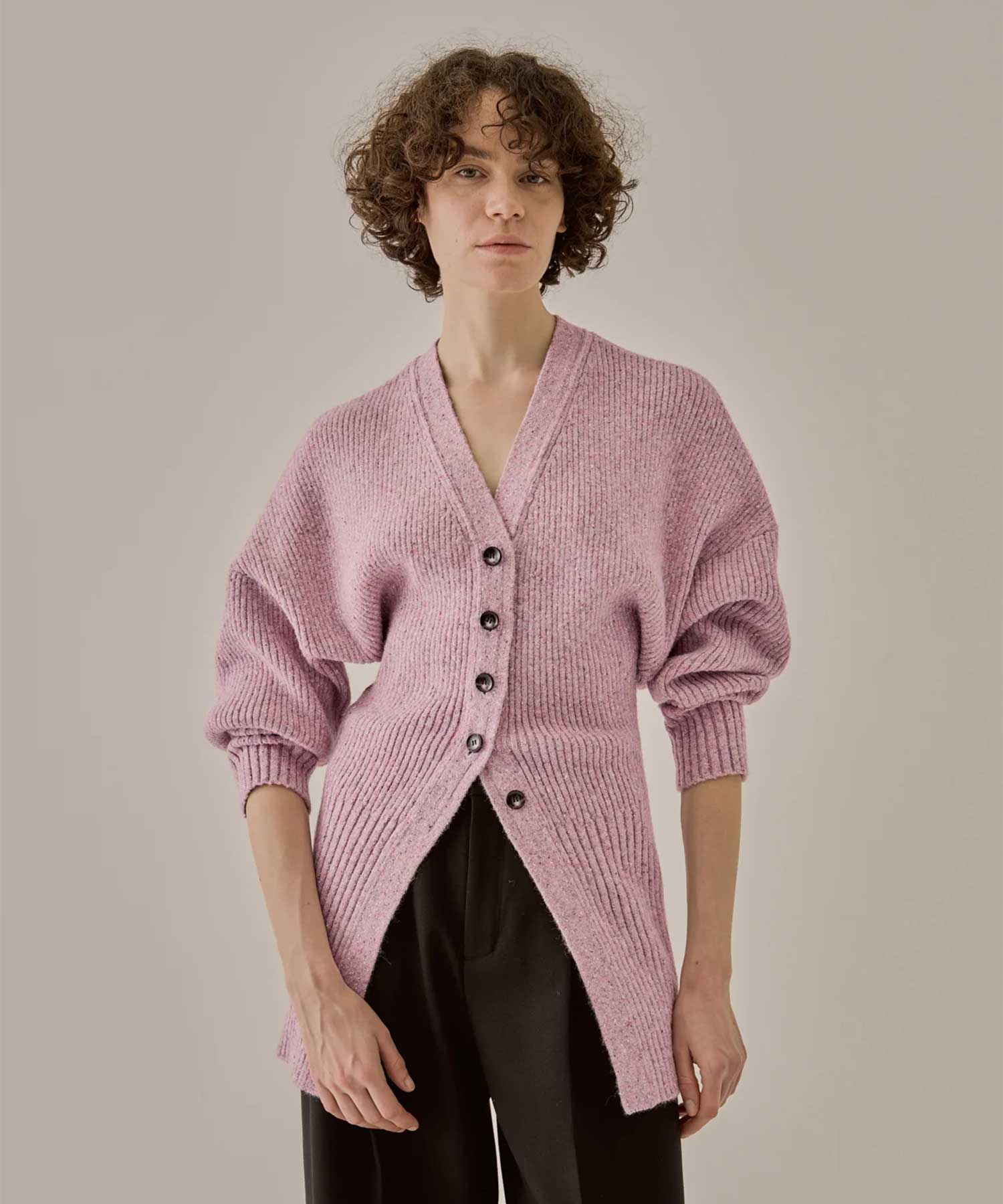 Greer melange knit cardigan