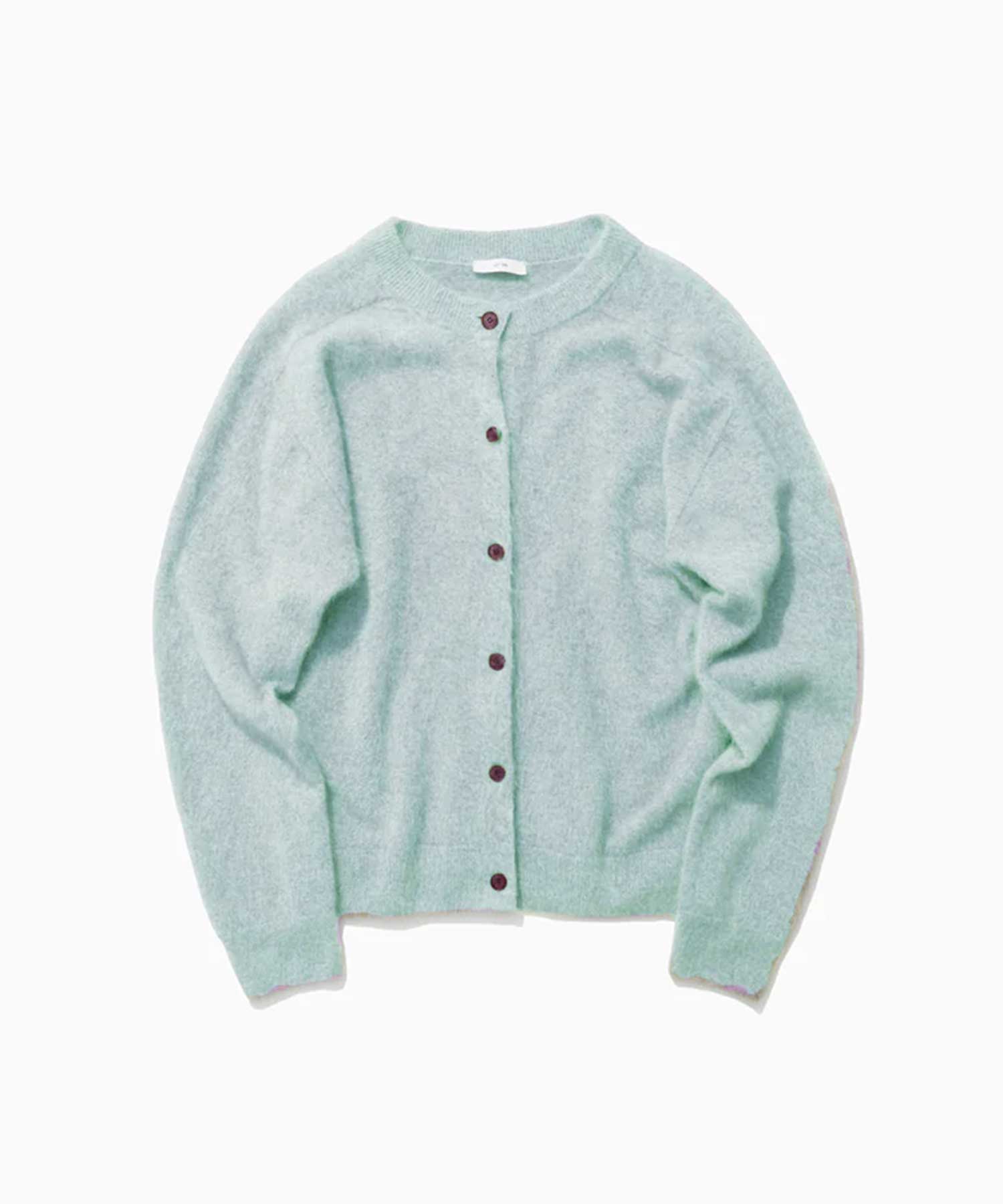 ROYAL CASHMERE FUR CREWNECK CARDIGAN