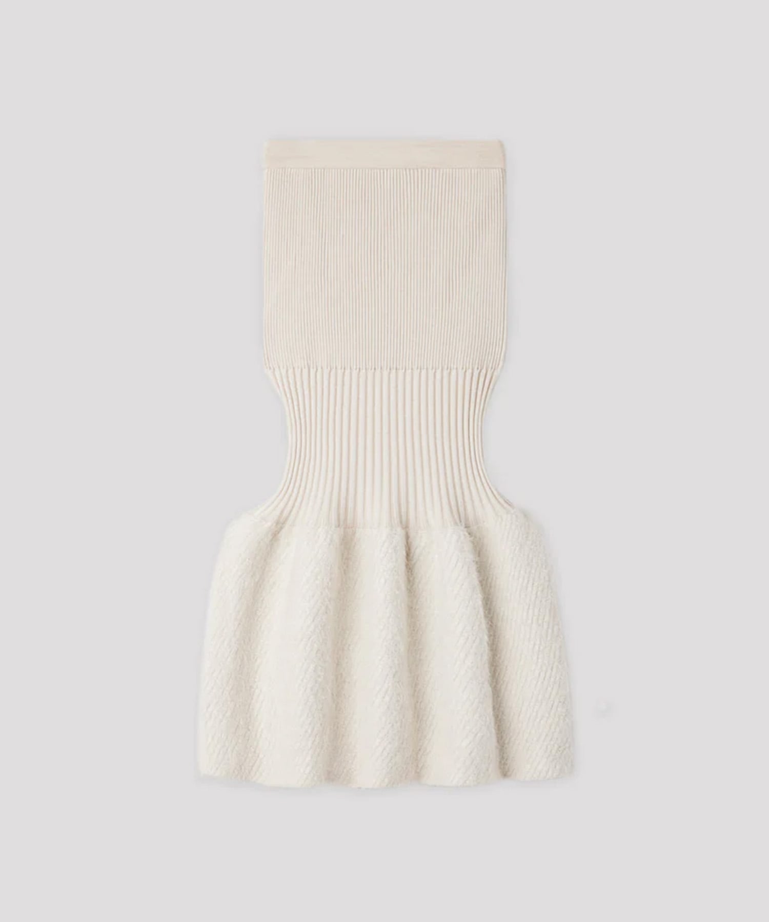 FLUTED PILE GLITTER MERMAID SKIRT