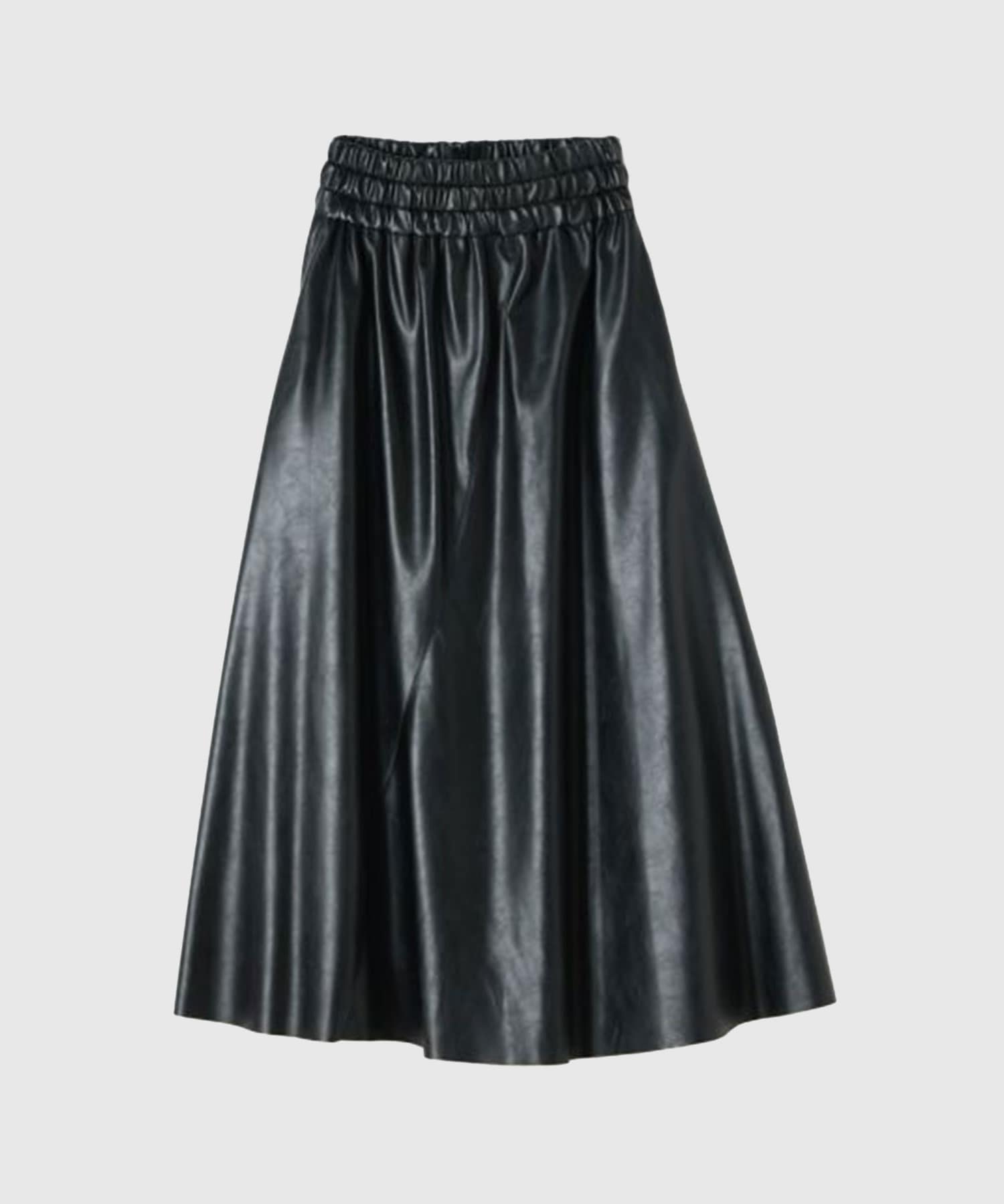 Paz gather waist skirt BK