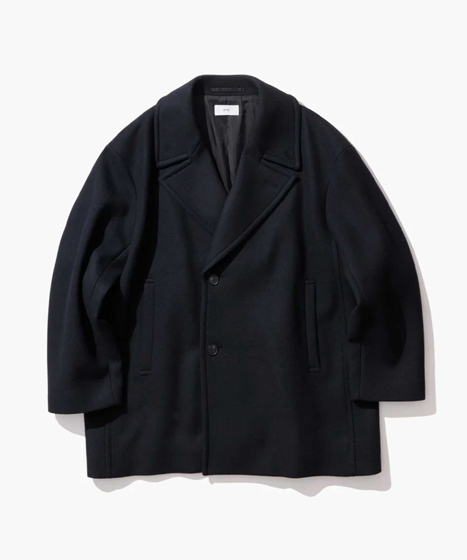 SUPER 120S DOUBLE MELTON SEMI DOUBLE SHORT COAT