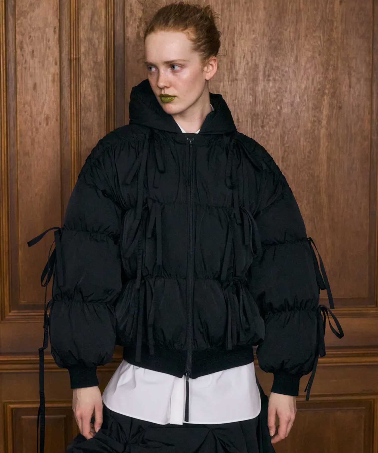 RIBBON DOWN-JAKET