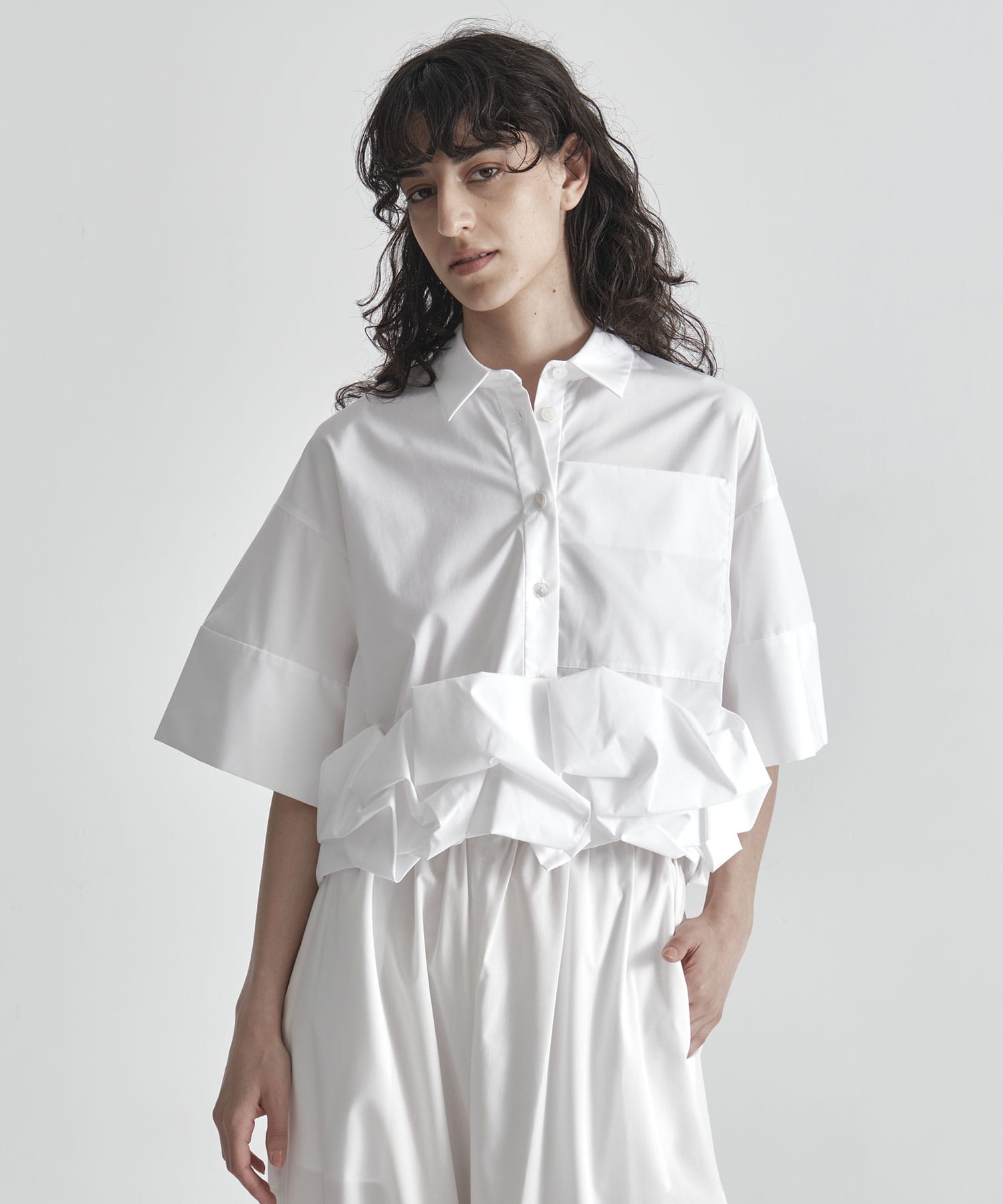 ROLL-UP DRAPE SHIRT