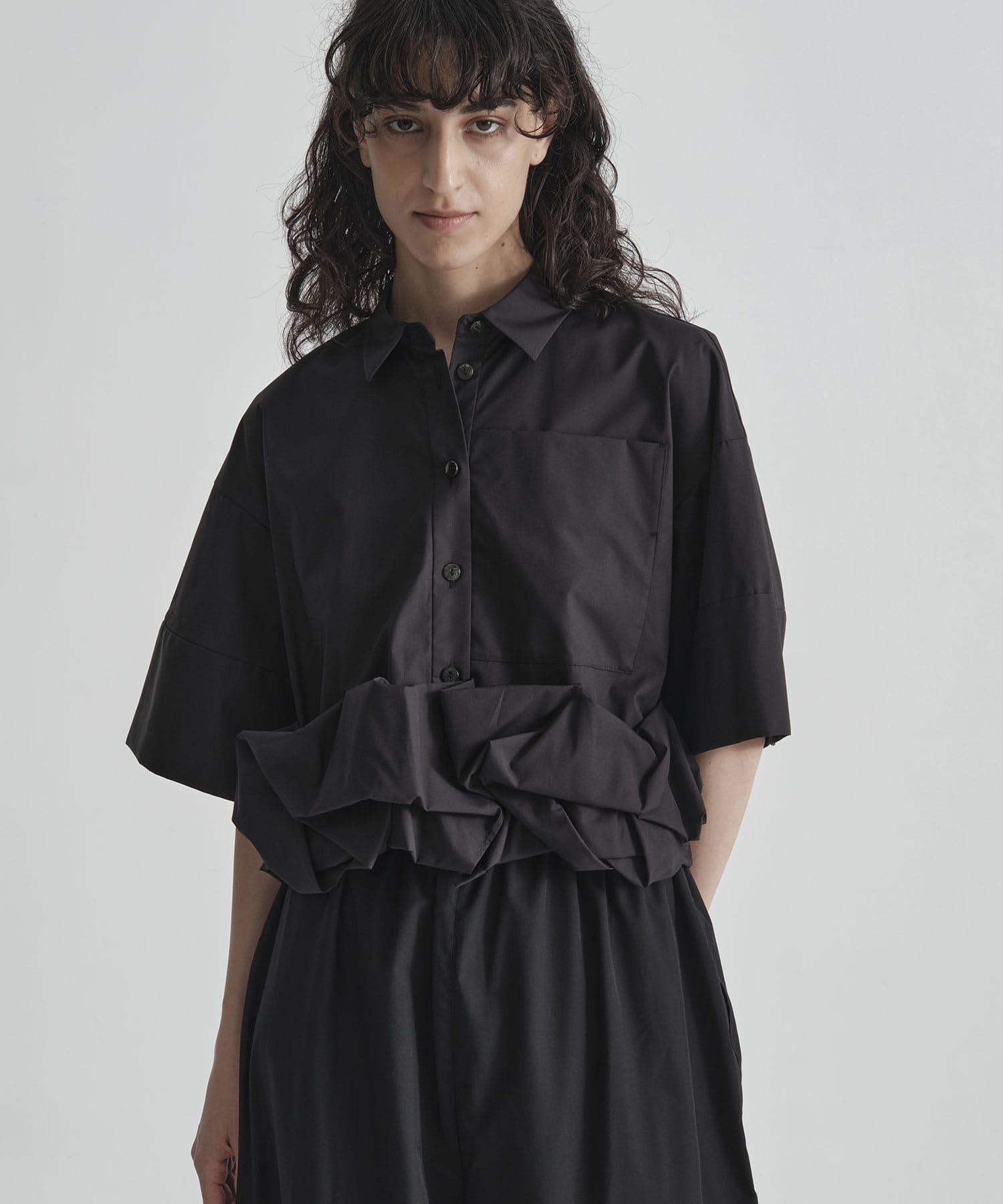 ROLL-UP DRAPE SHIRT