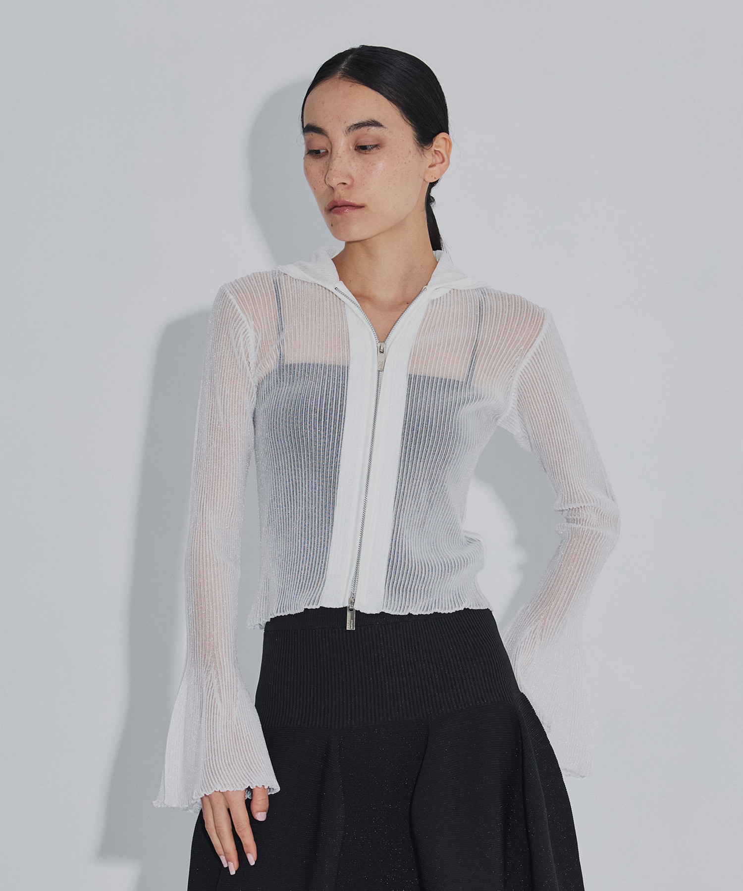 HYPHA LUCENT GLITTER HOODIE JACKET