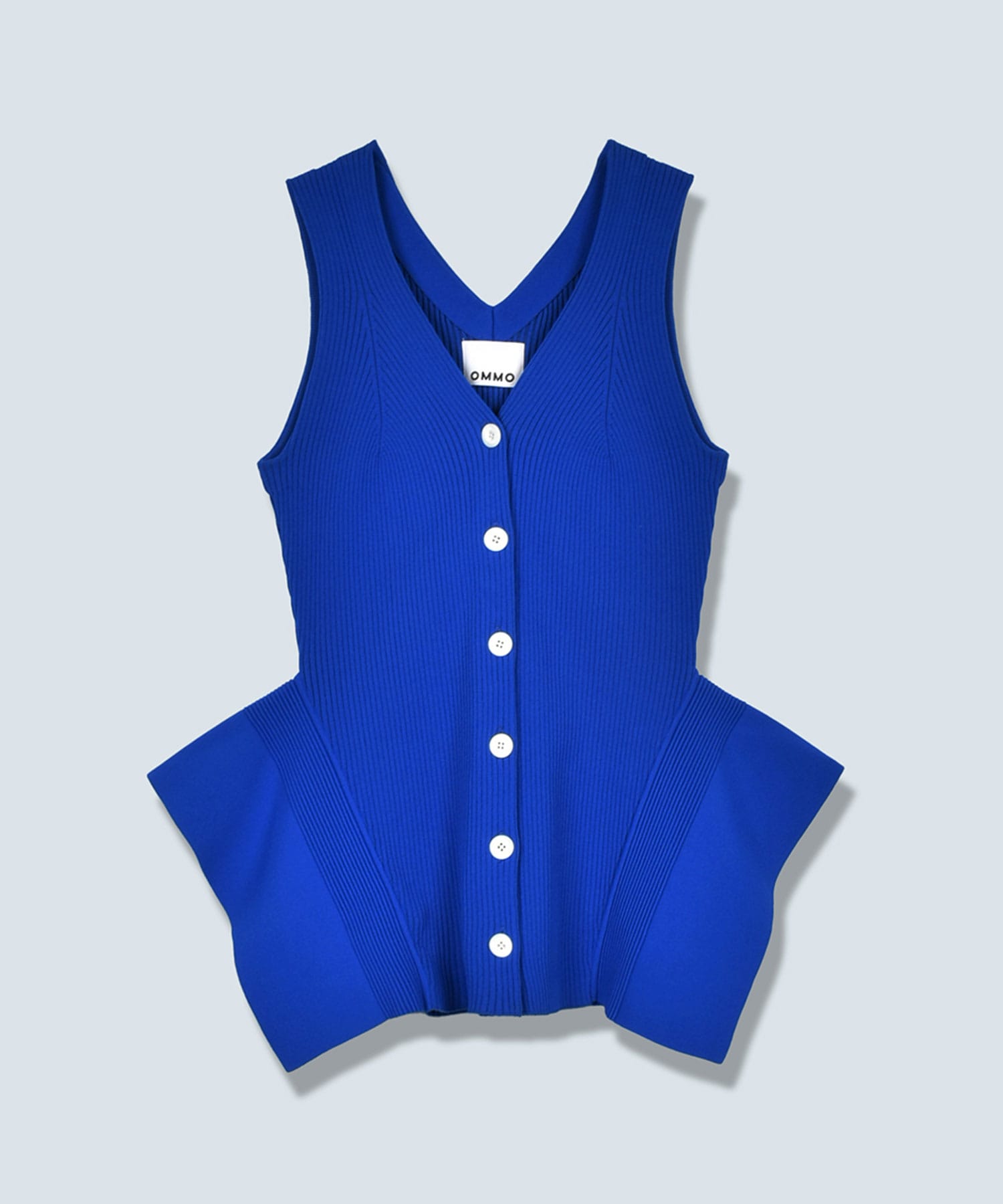 SIDE FLARE V NECK KNIT VEST