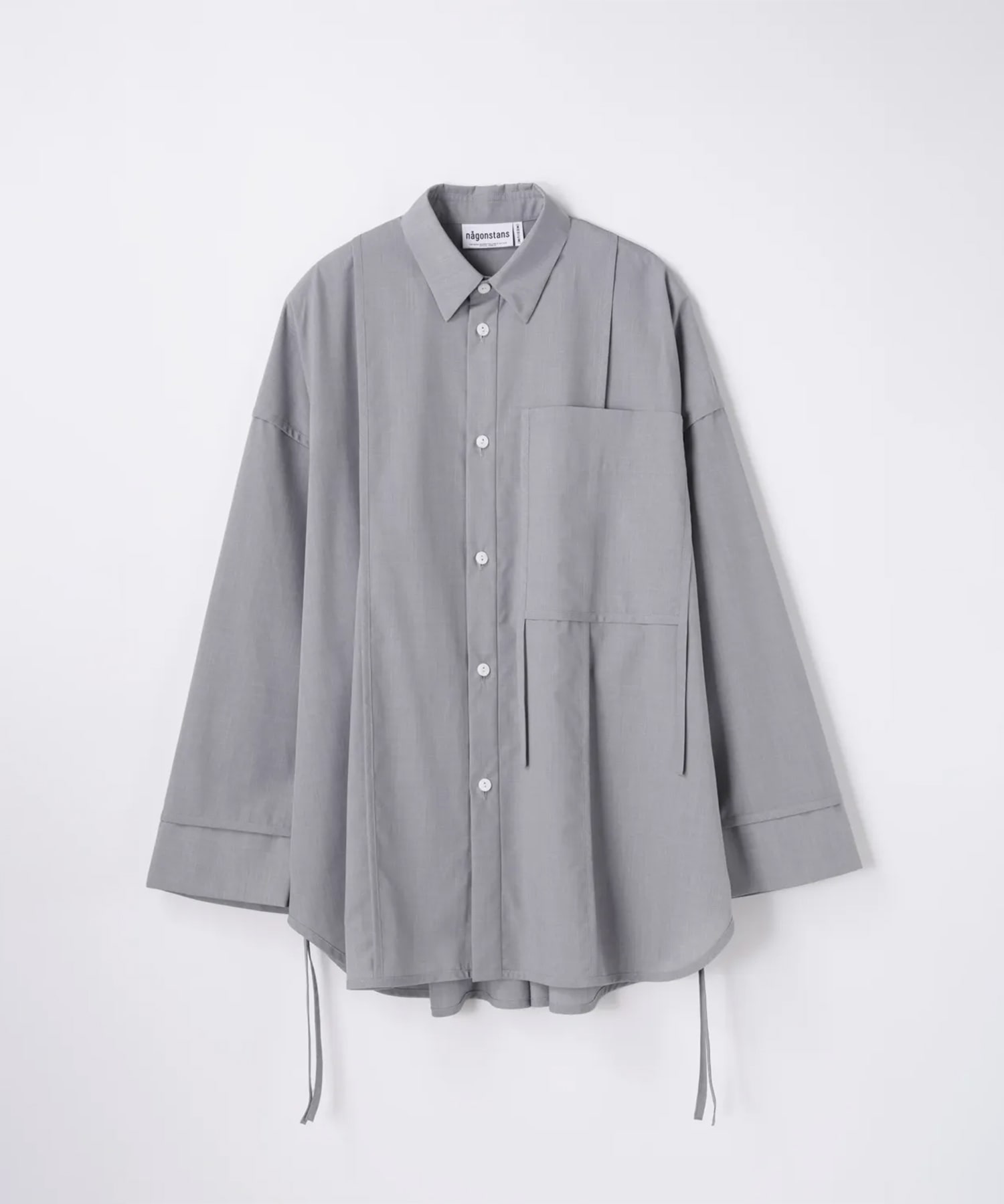 piping wide shirt