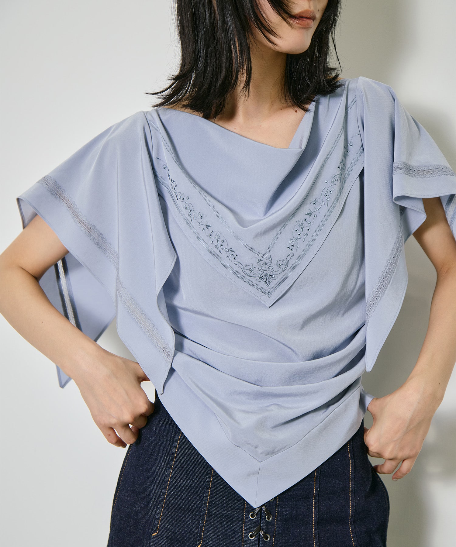 別注 SCARF BLOUSE