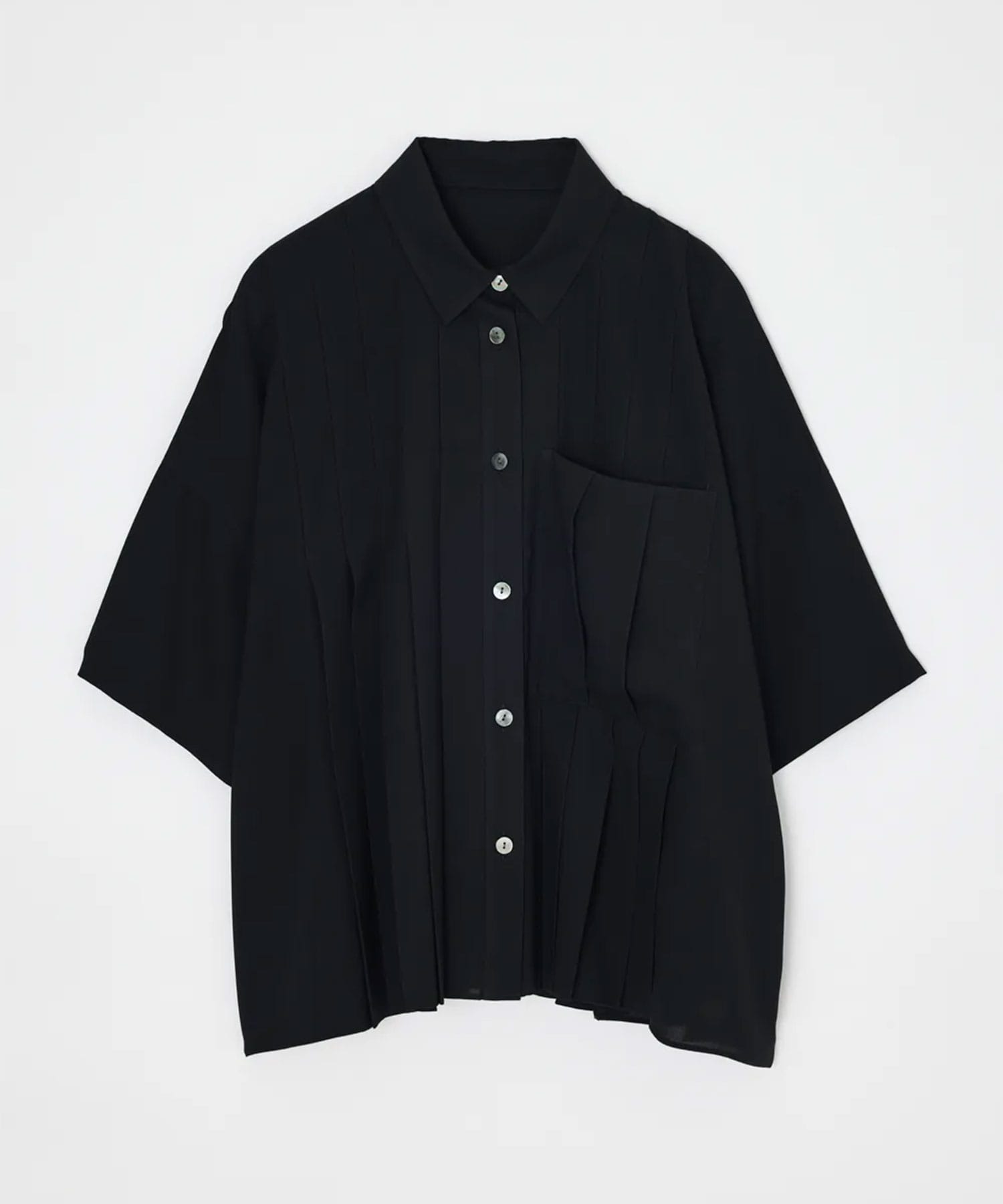 PLEATS WIDE BOX SHIRT