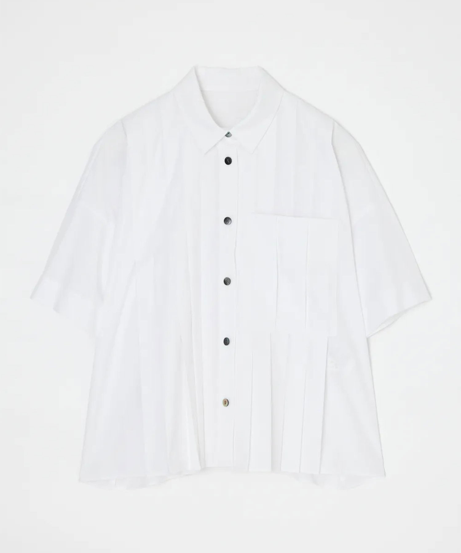 PLEATS WIDE BOX SHIRT