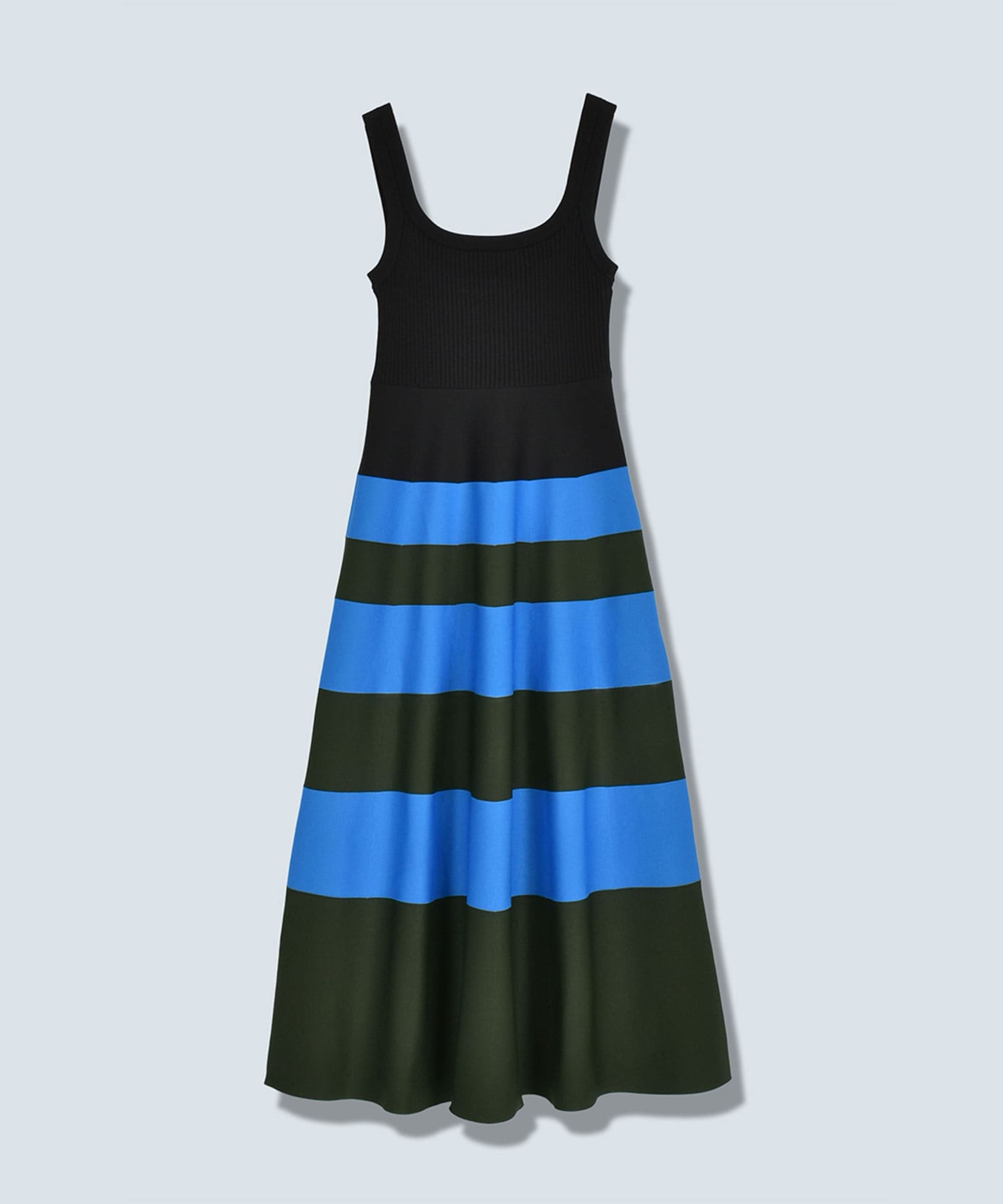 BODER KNIT SQUARE TANK OP