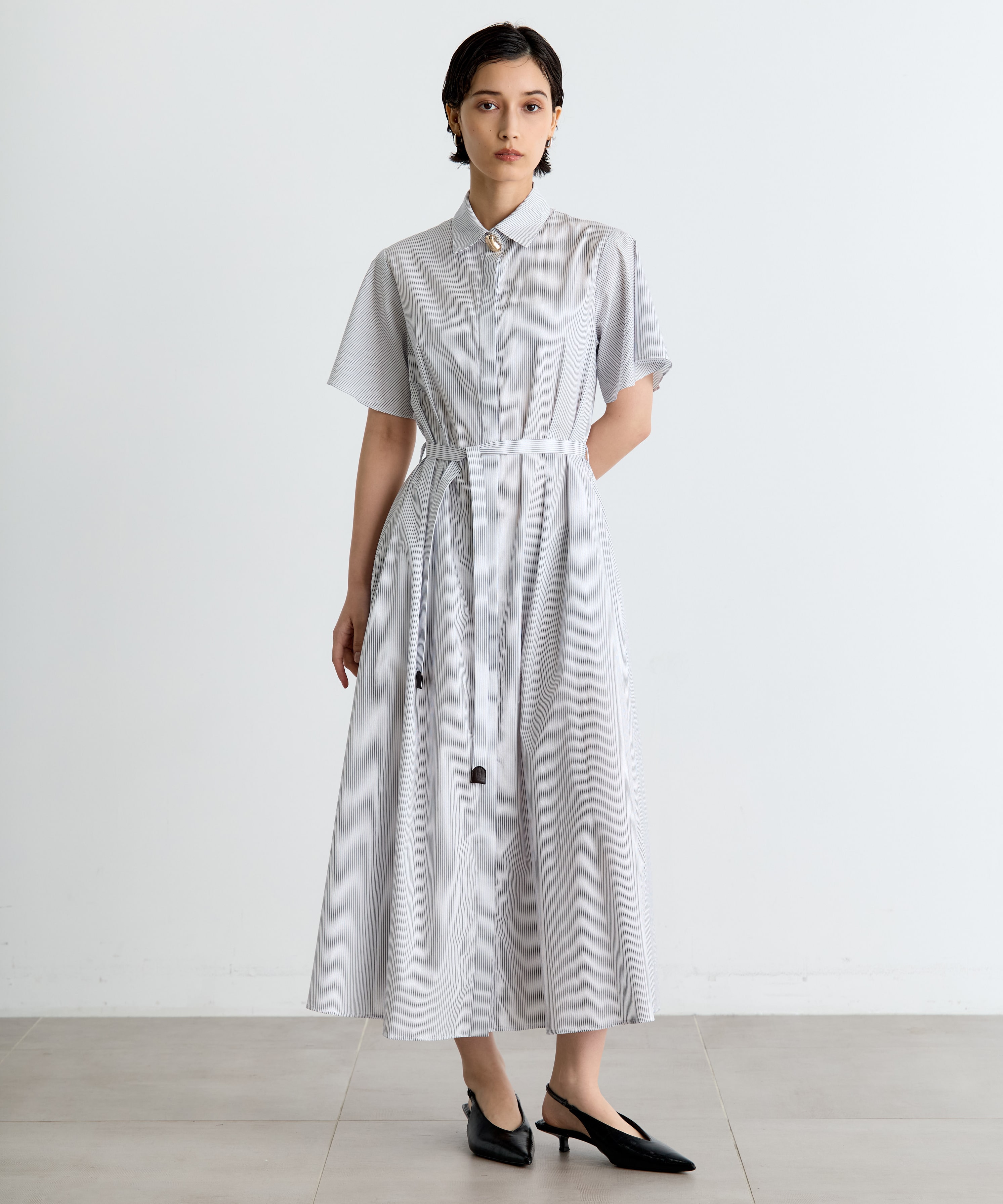 Drape Sleeve Dress