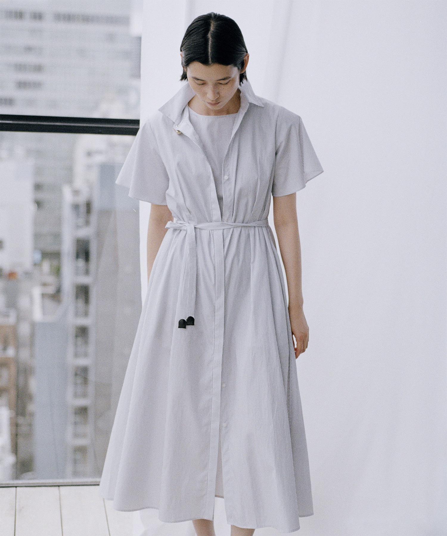 Drape Sleeve Dress