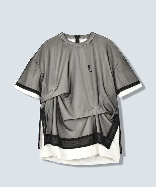 TULLE LAYERED T-SH