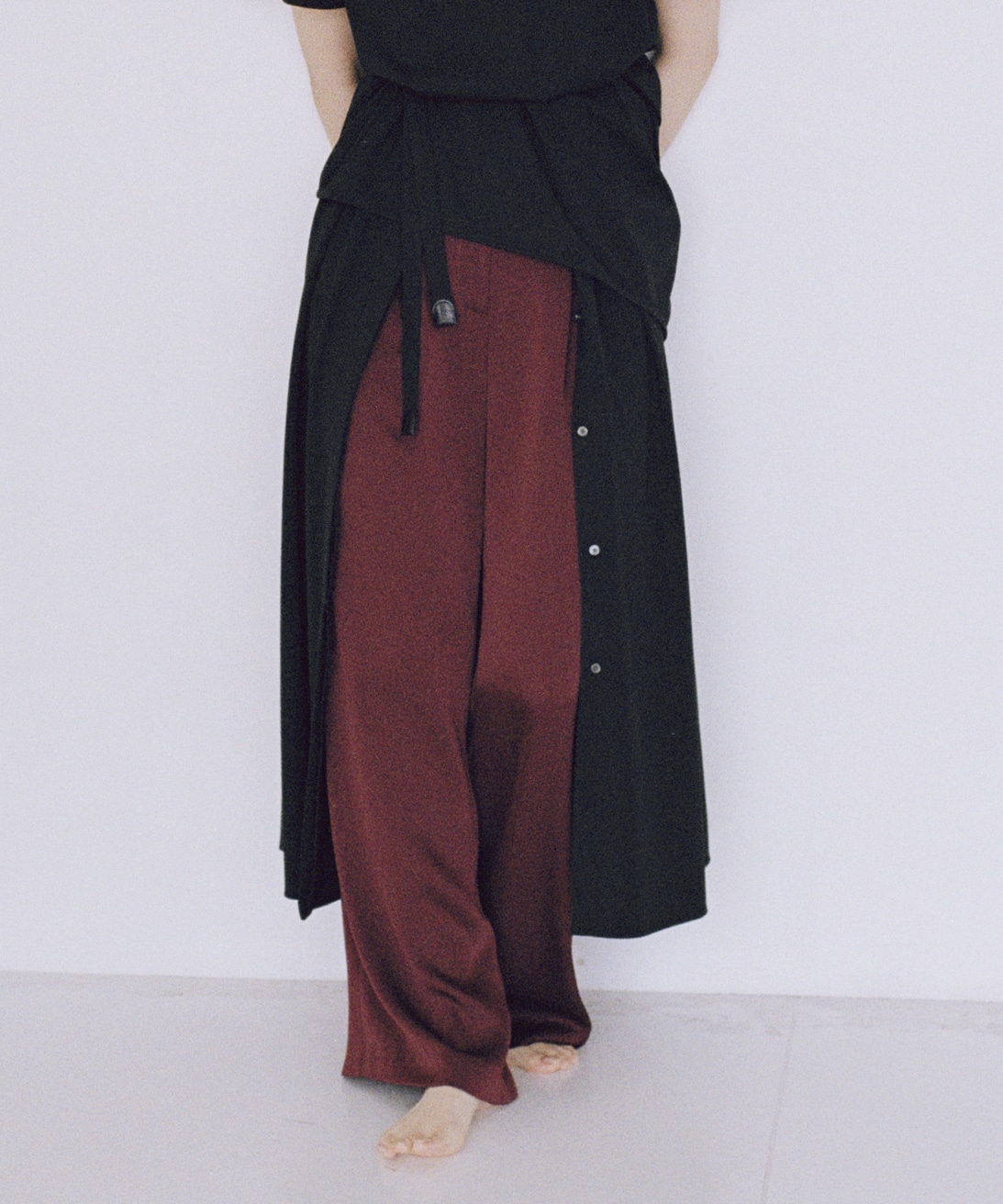 Satin Straight Pants