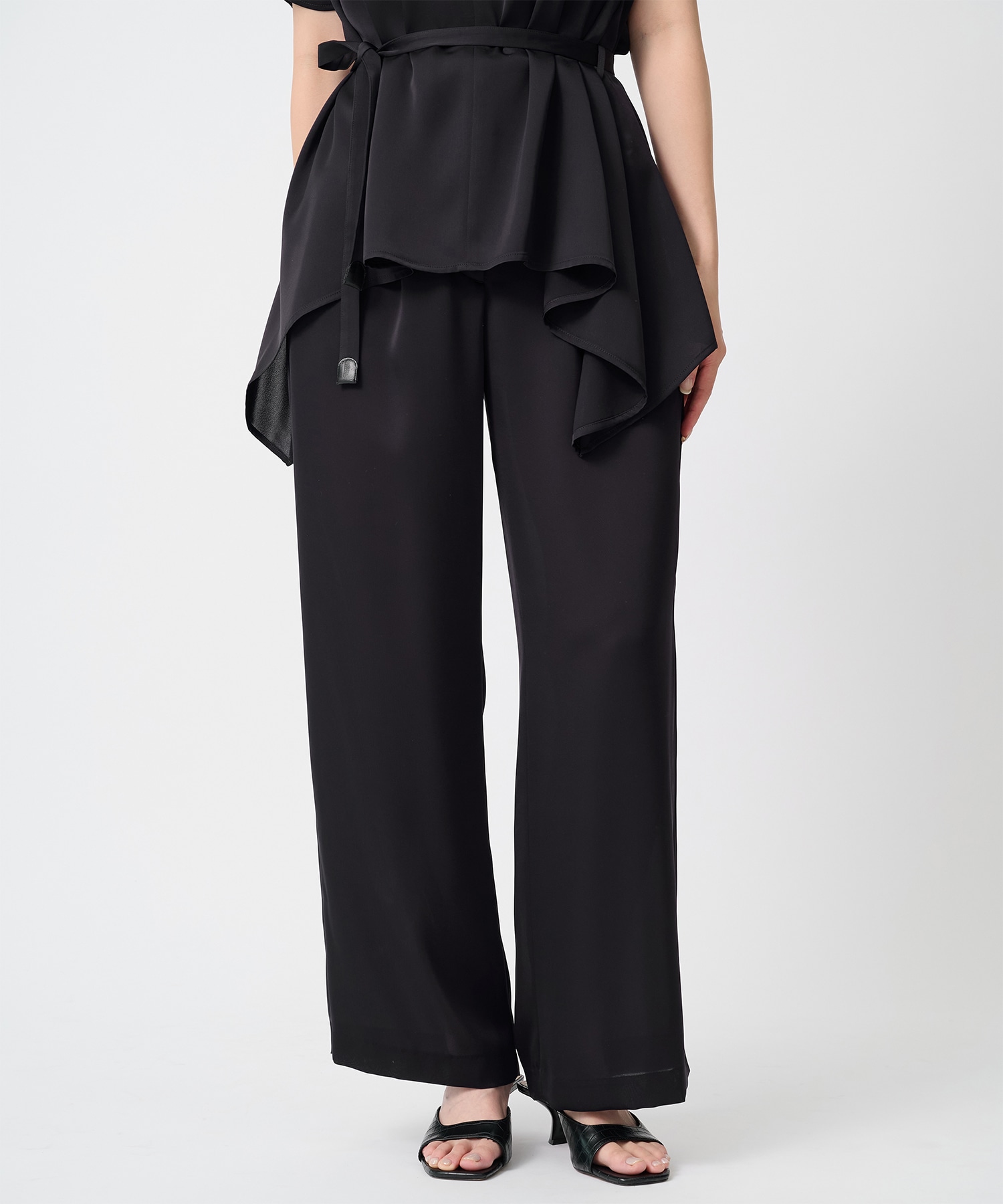 Satin Straight Pants