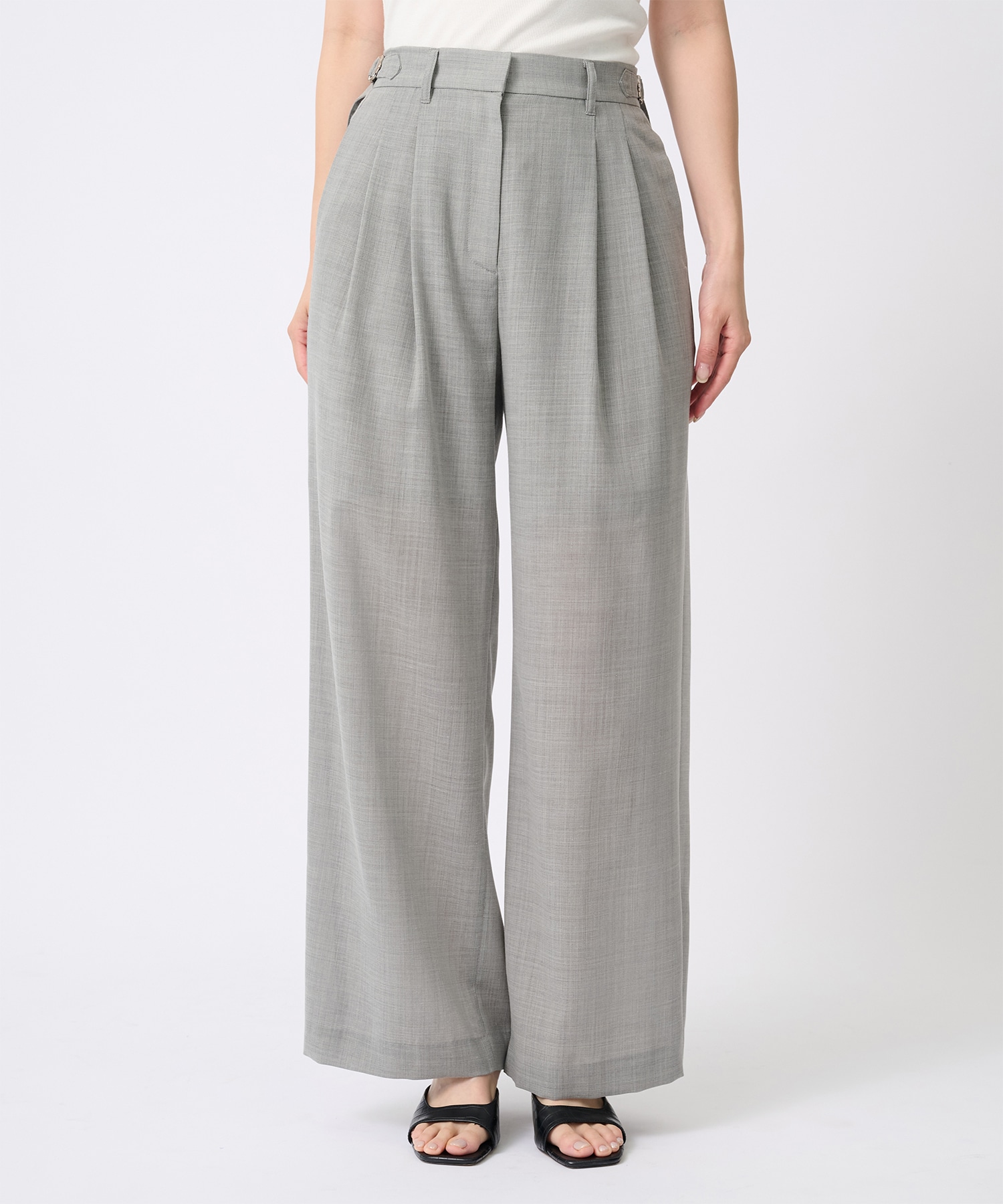 Waist Design Wide Pants