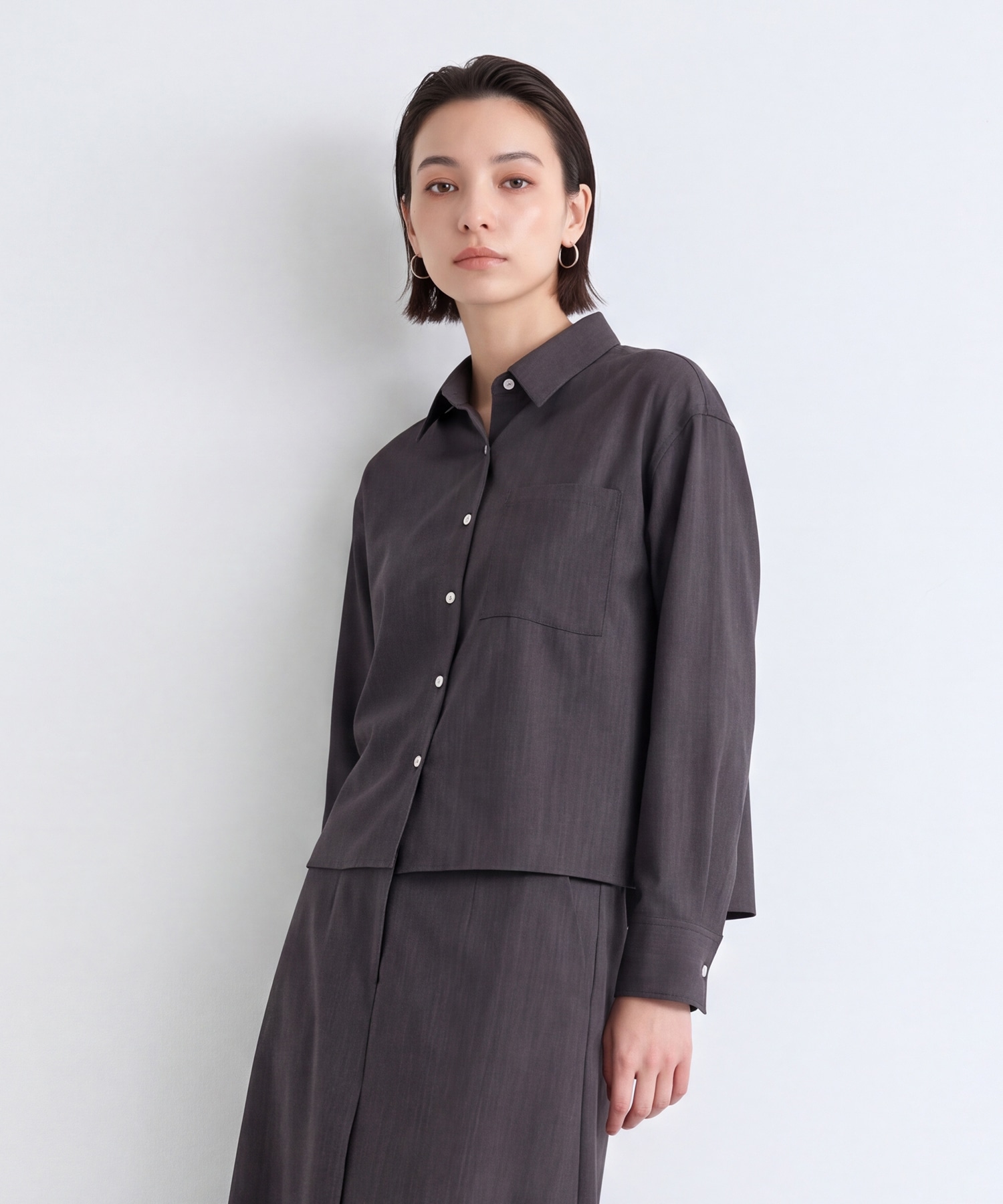 Short A-line L/S Shirt
