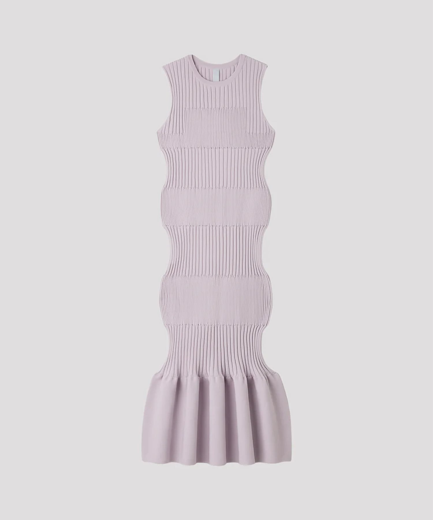 FLUTED SLEEVELESS MERMAID DRESS