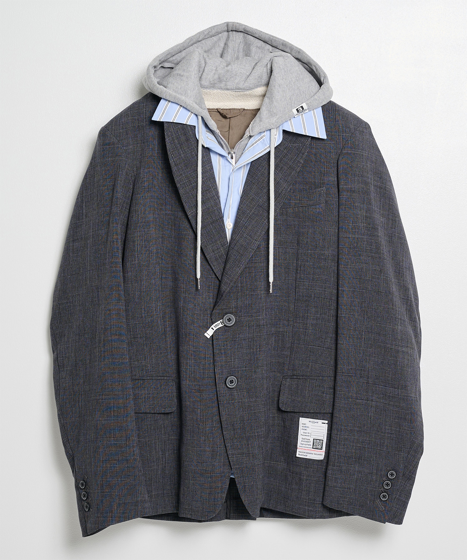 THREE LAYERED HOUNDSTOOTH JACKET