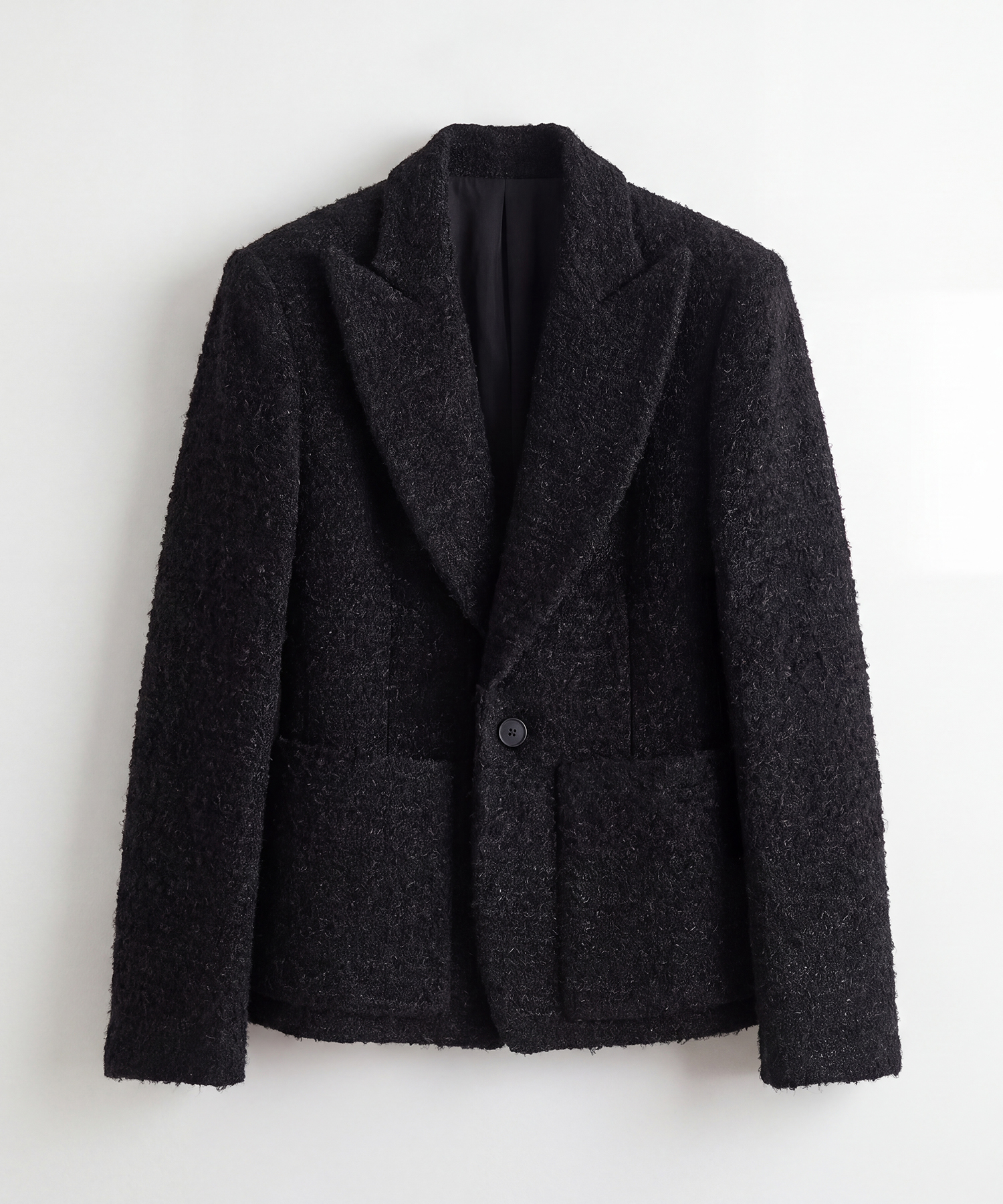 Square-Shoulder Tailored Jacket