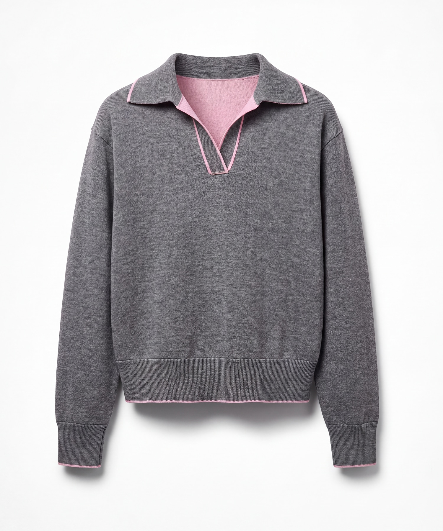 CASHMERE/SILK REVERSIBLE SKIPPER PULLOVER