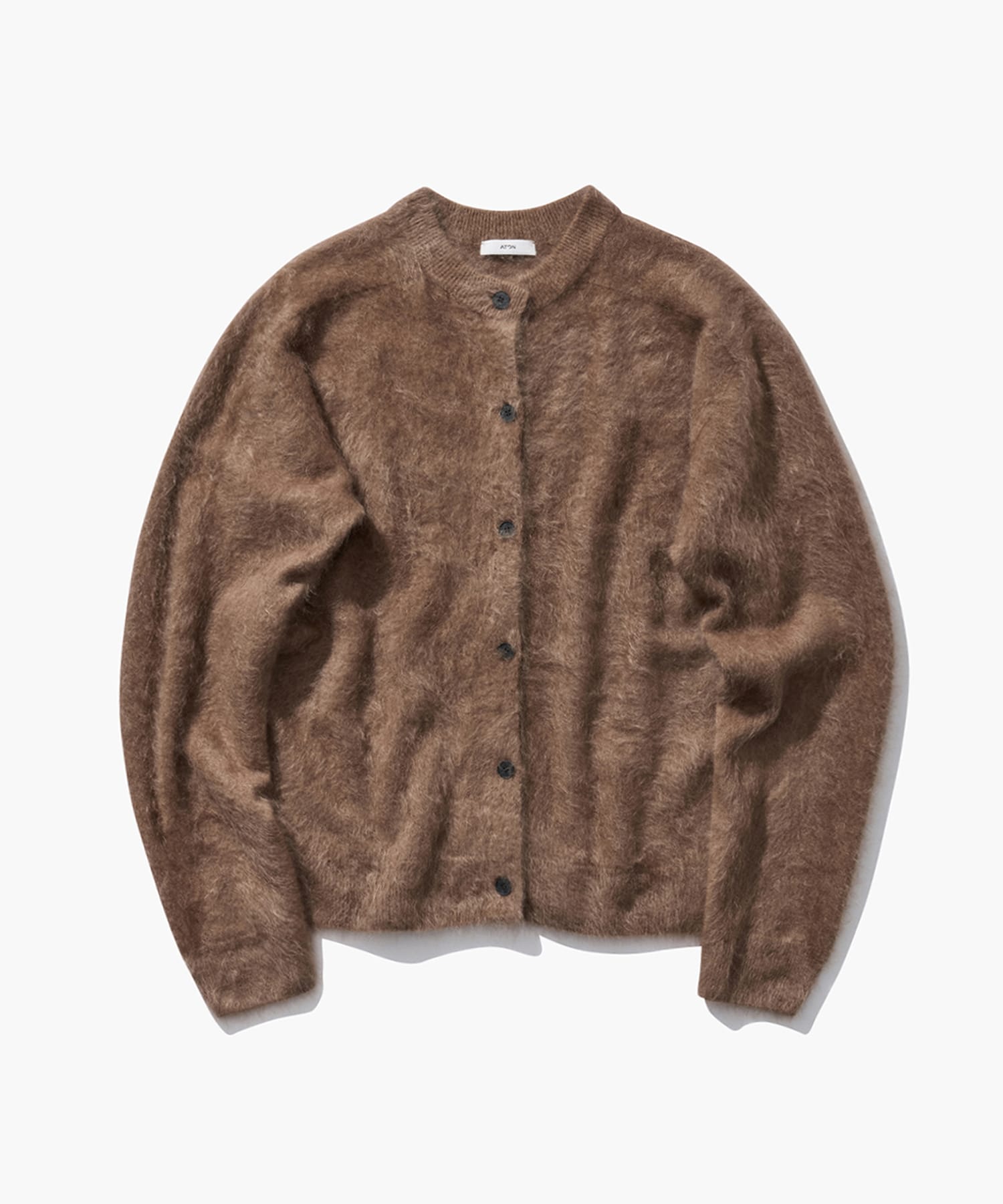 ROYAL CASHMERE FUR CREWNECK CARDIGAN