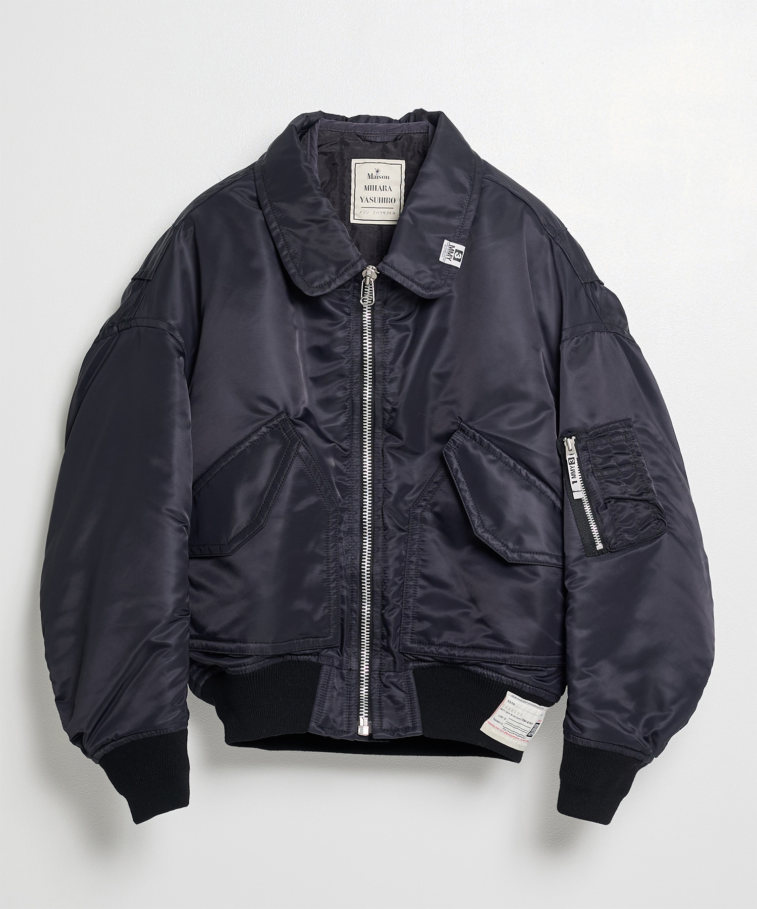 LAYERED BOMBER JACKET