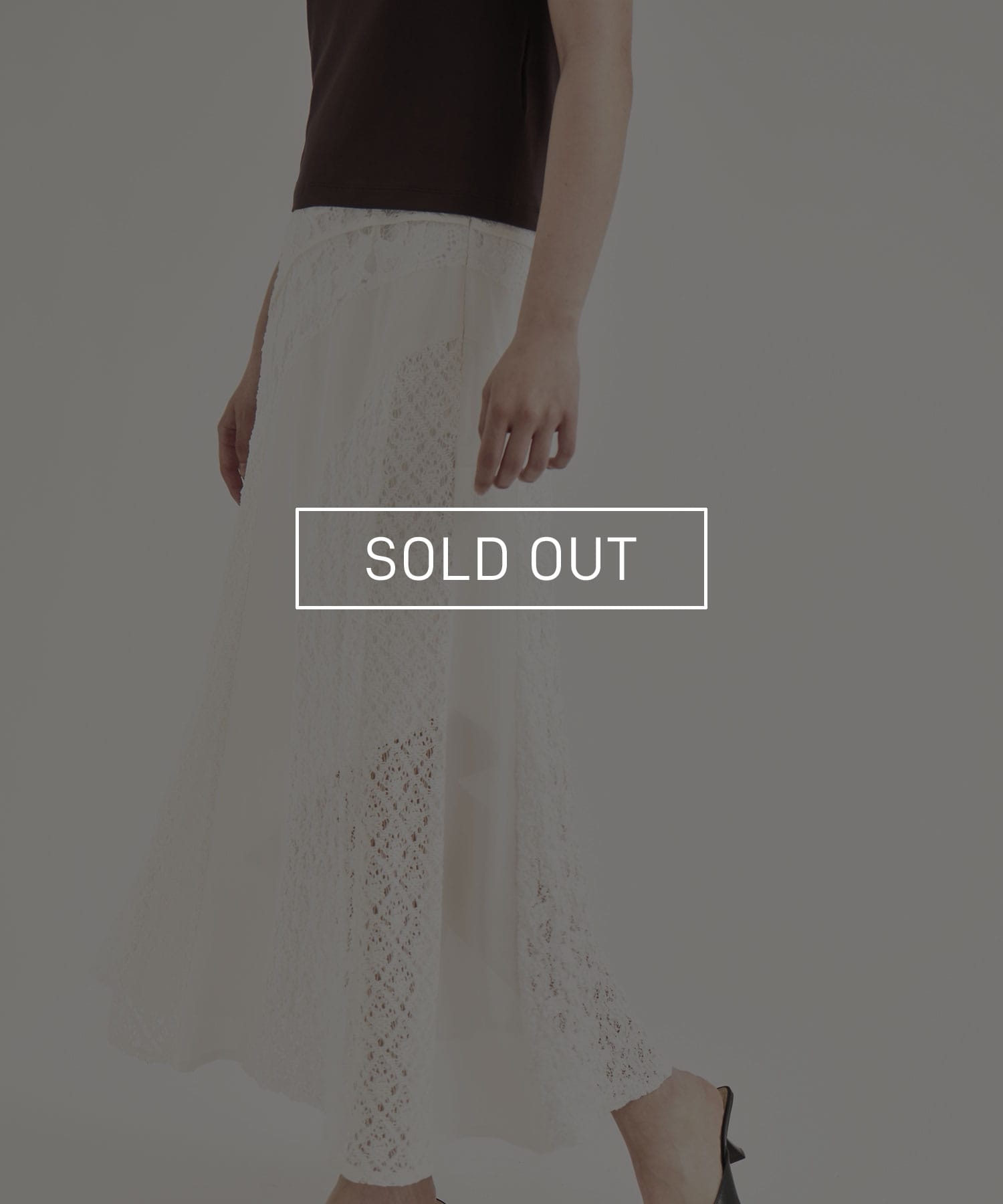 Slant Asym Lace Skirt