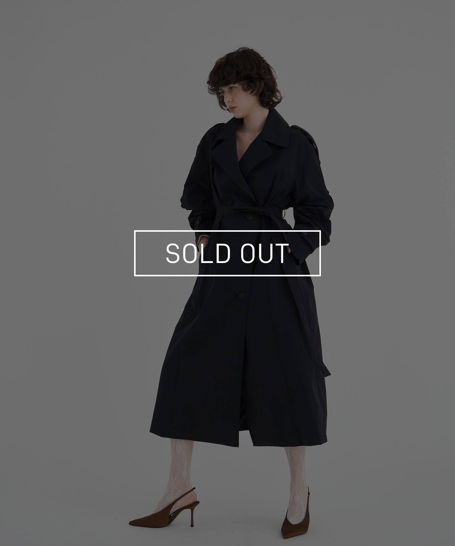 Wide Lapel Trench Coat