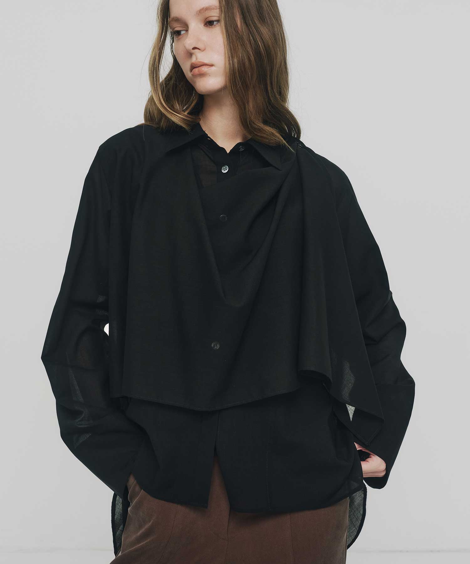 Asym Cape  Shirts