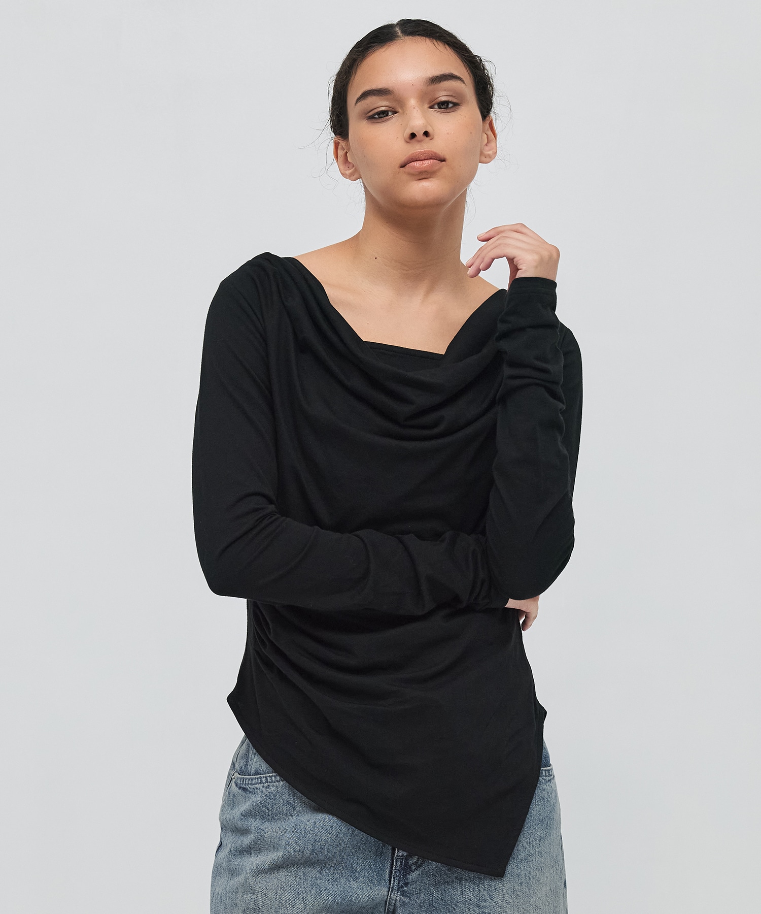 Drape Layer Cut Tops