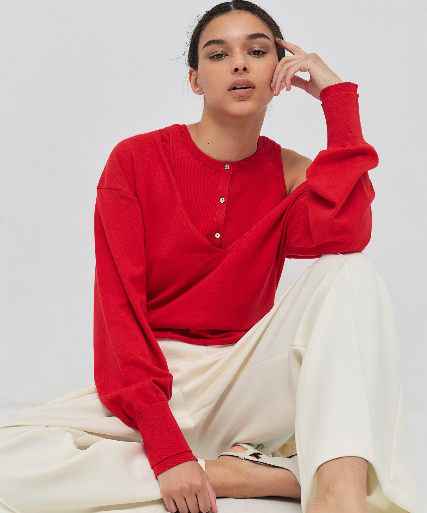 Silk Cotton Layer Knit