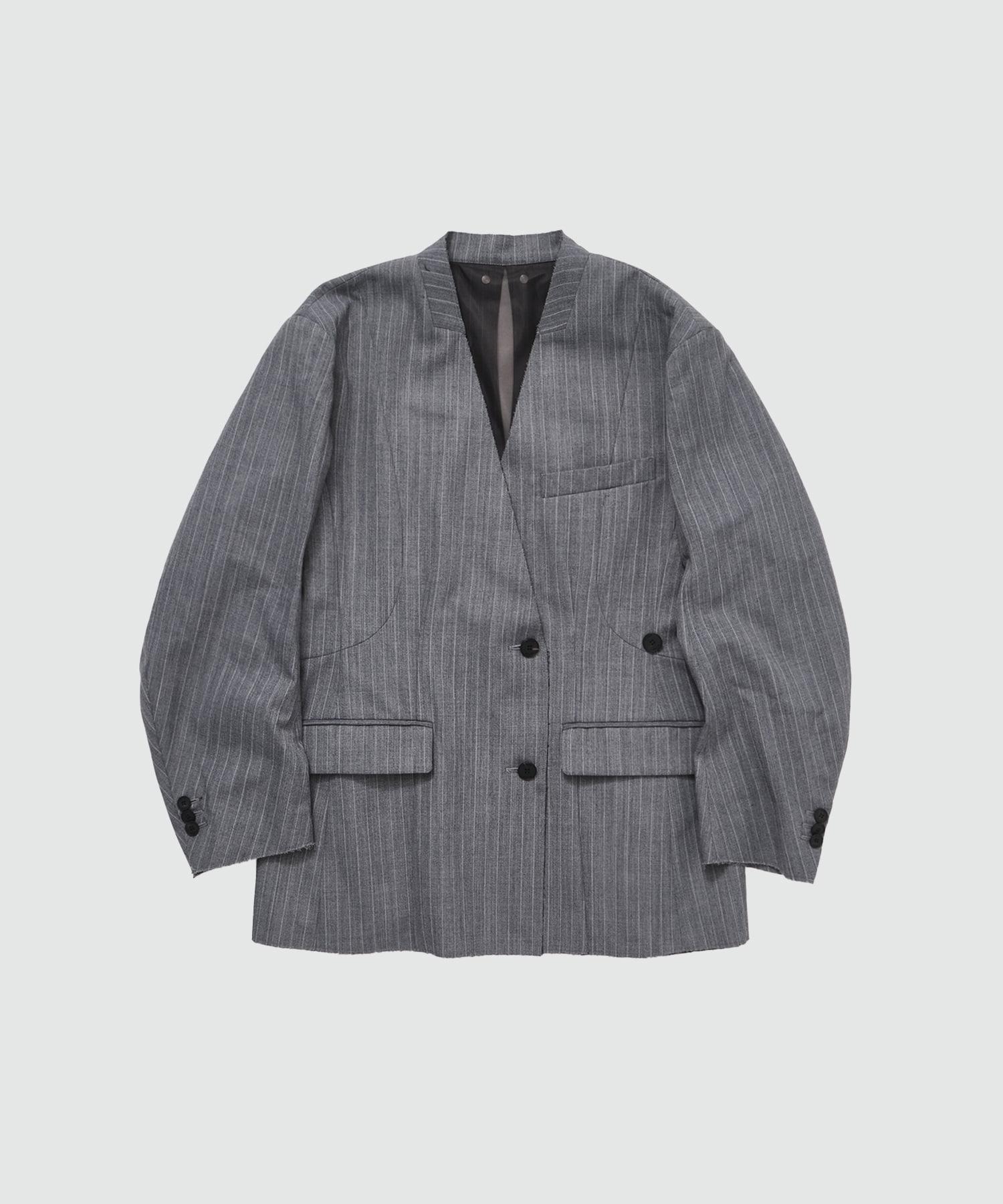 Back Sheer No Collar Jacket