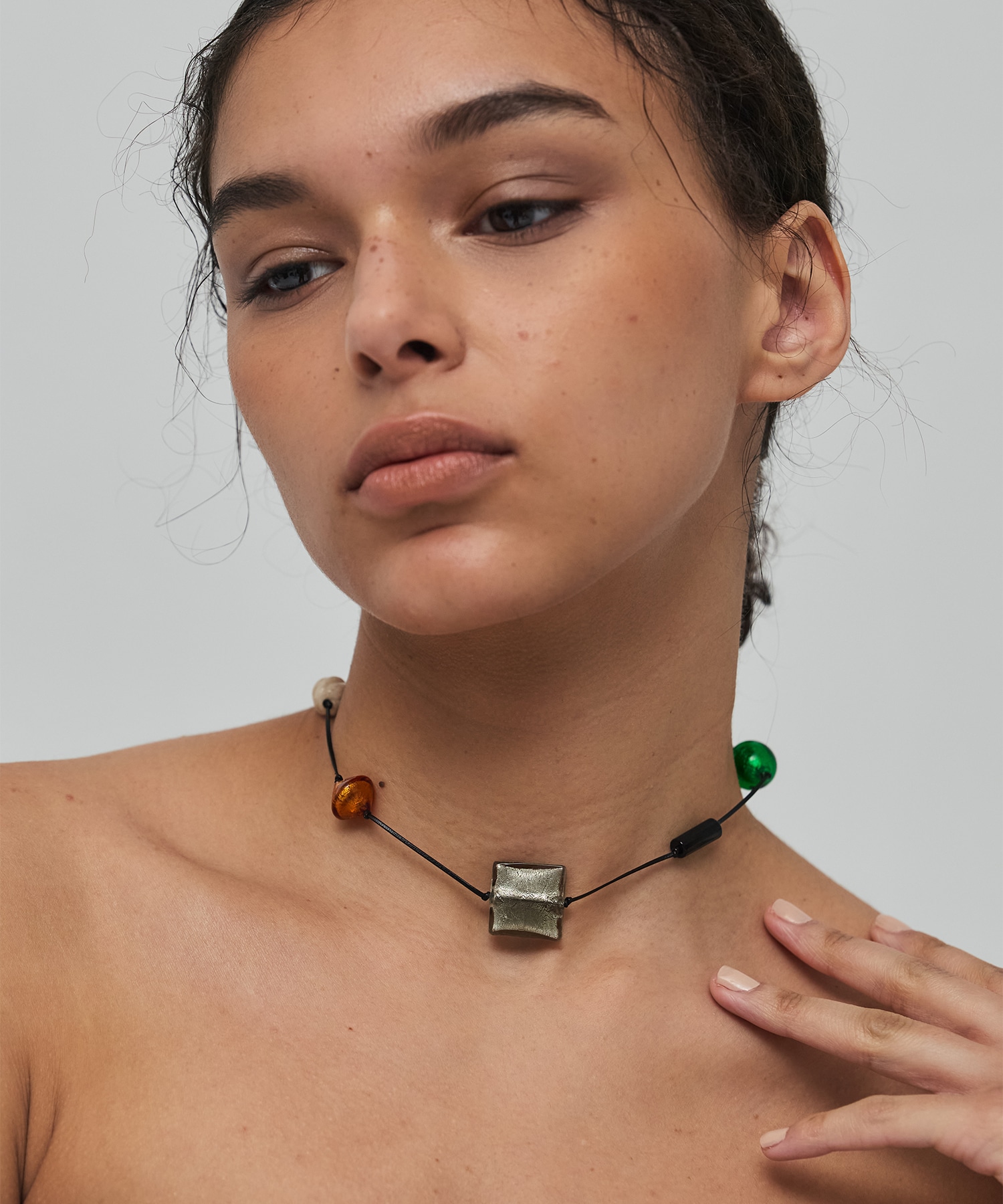 hanabino randommotif venetian beads