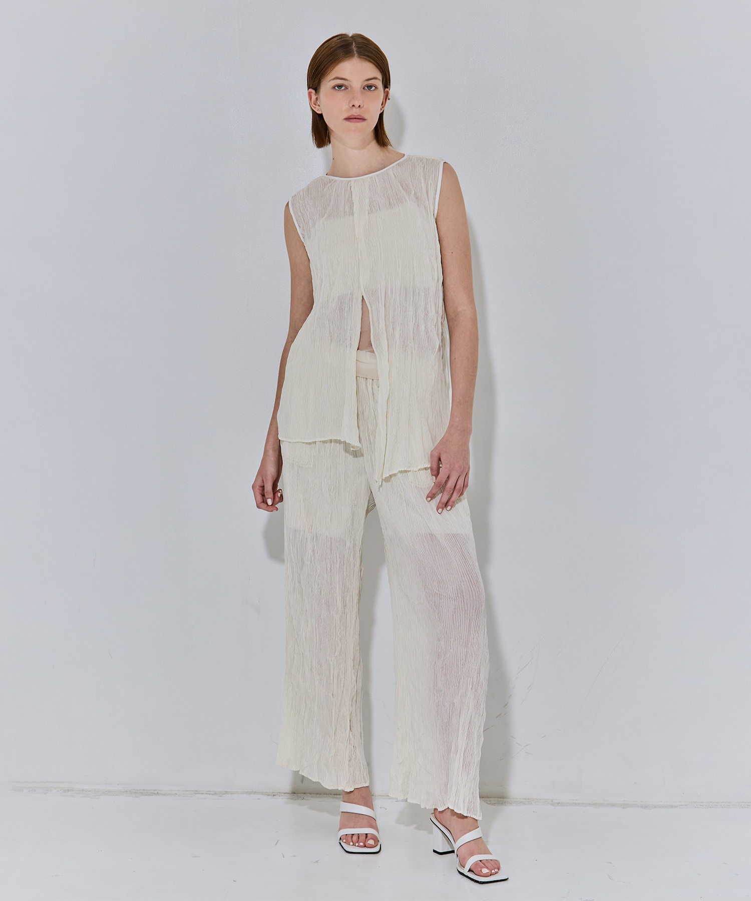 Airy Micro Pleats Tops