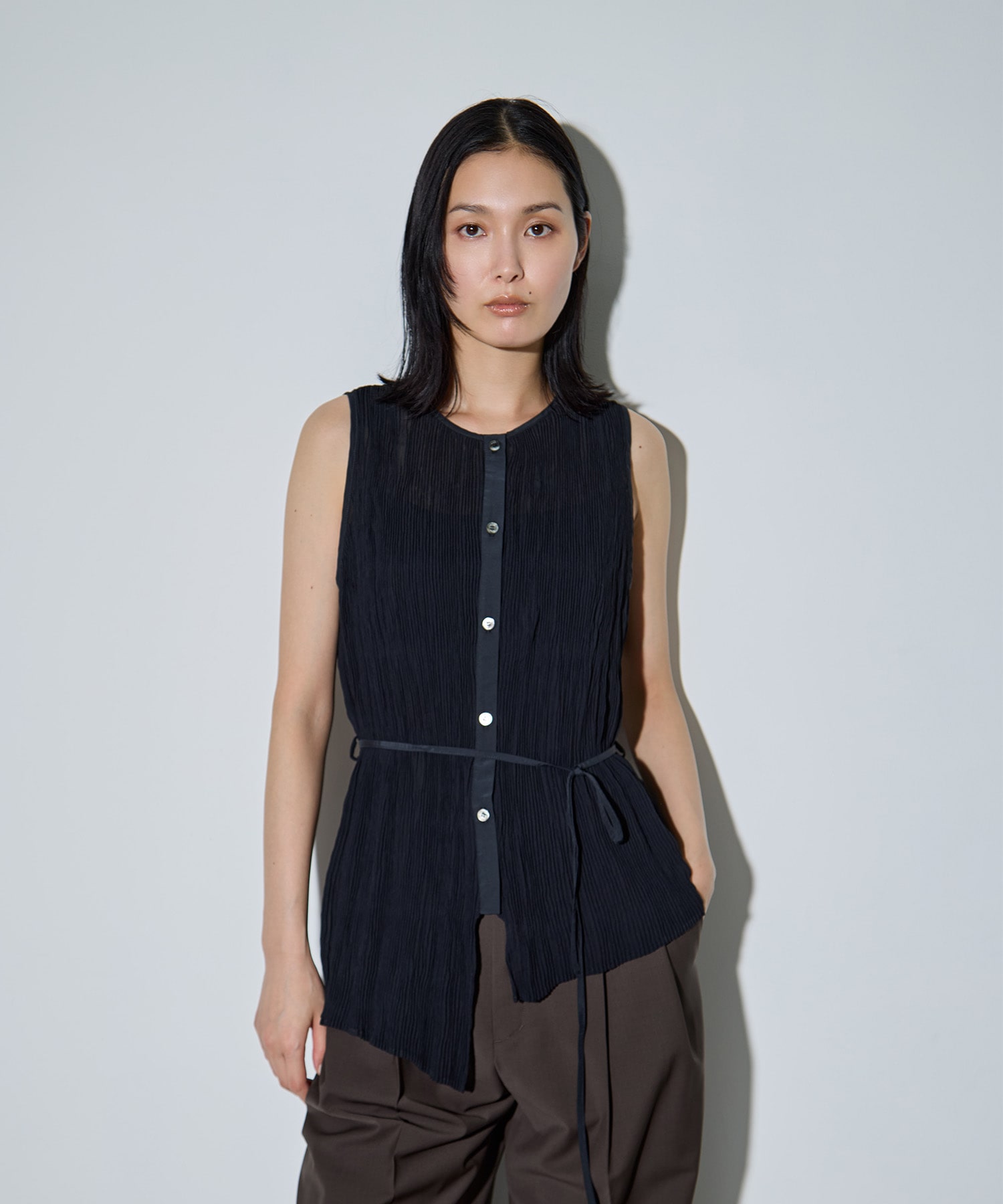 Airy Micro Pleats Tops