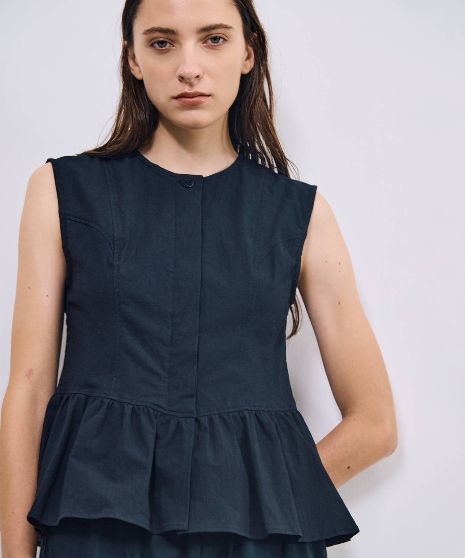 Peplum Cotton Vest