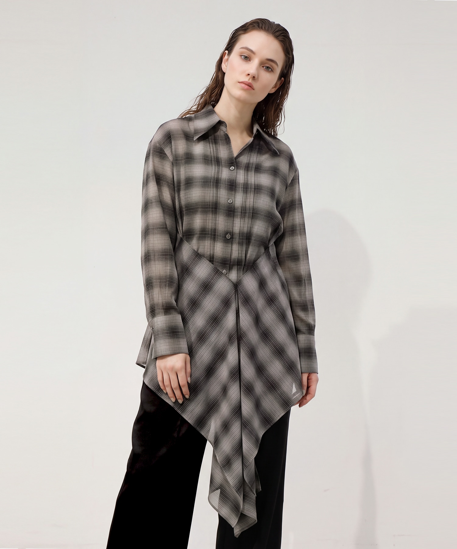 Waist-Tie Arrange Shirts