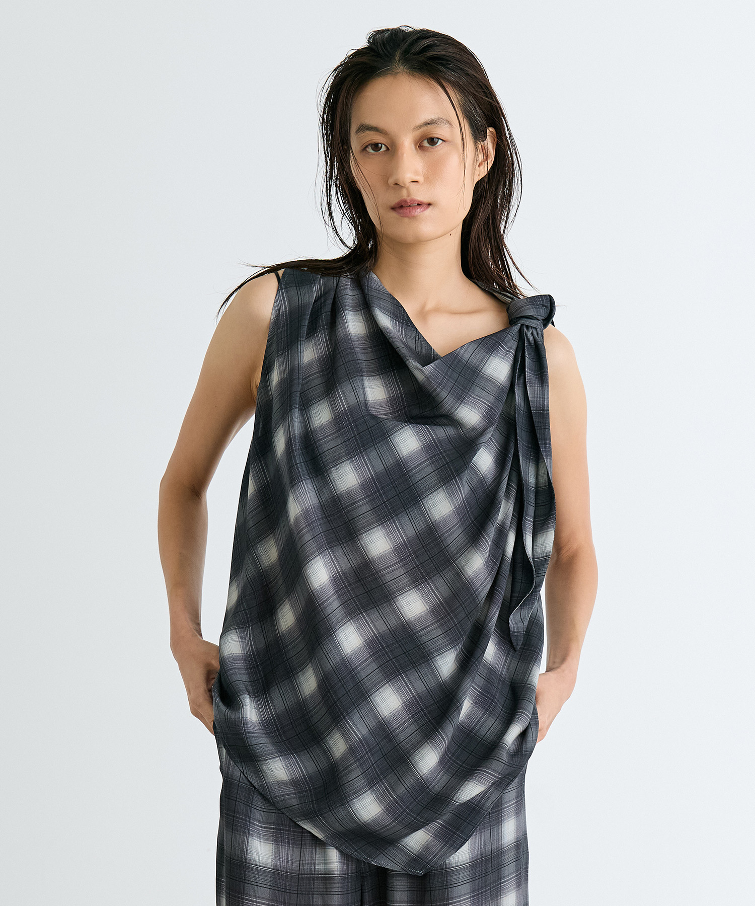Chic Scarf Accent Tops
