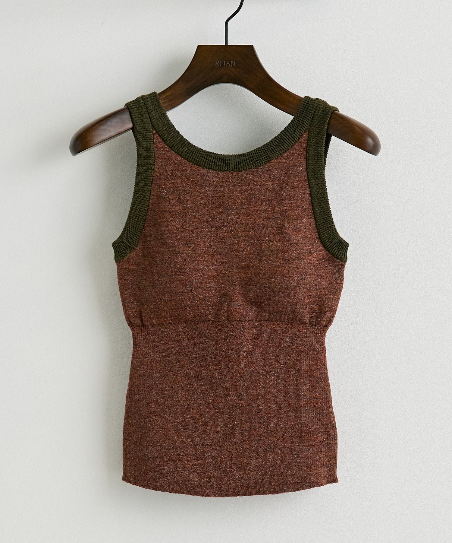 nakes Linen American Sleeve Rib Bra Tank