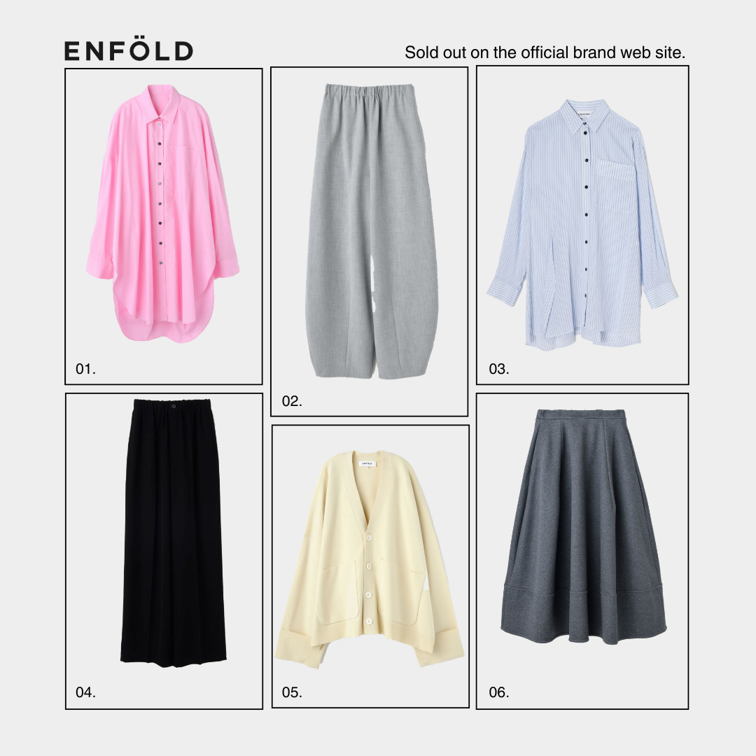 ENFOLD nagonstans
公式完売アイテム 残りわずか